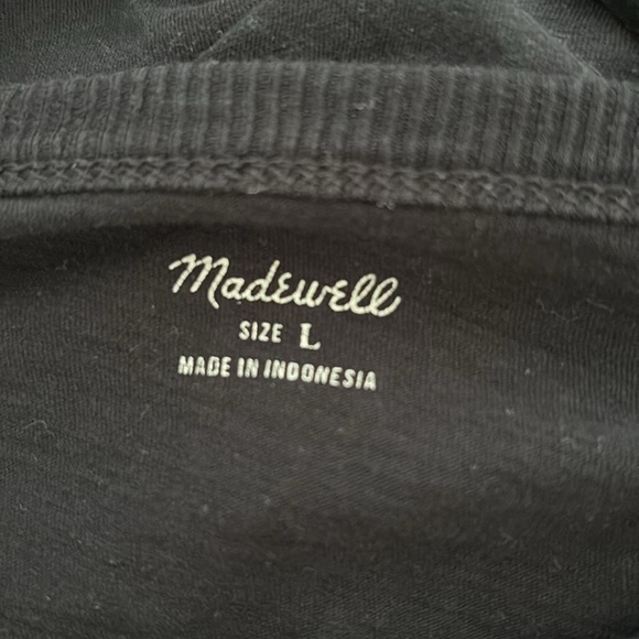 Madewell black tee size L - Picture 3 of 3